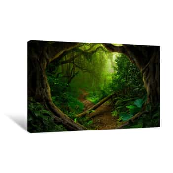 Image of Archway in the Jungle Canvas Print