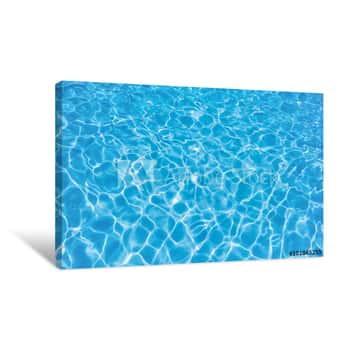 Image of Water In Swimming Pool Canvas Print