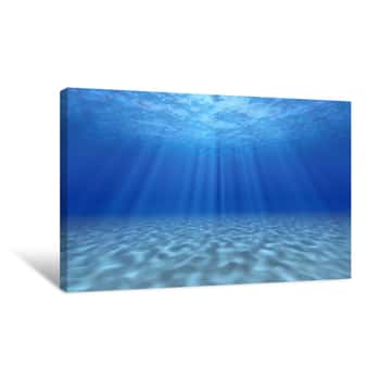 Image of The Sun\'s Rays Underwater Canvas Print