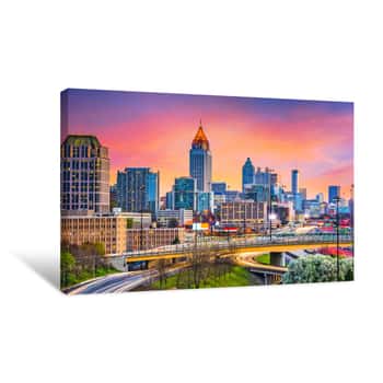 Image of Atlanta, Georgia, USA Skyline Canvas Print