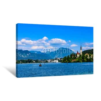 Image of Lake Bled, Slovenia Canvas Print