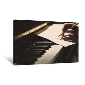 Image of Composer Of Music Canvas Print