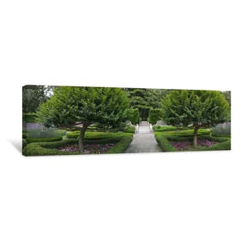 Image of Garden Walk - Elizabethan Gardens - Manteo, NC Canvas Print