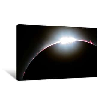 Image of Baily\'s Beads, Total Eclipse of the Sun Canvas Print