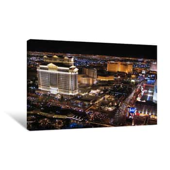 Image of Las Vegas At Night Canvas Print