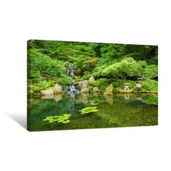 Image of Beautiful Japanese Garden Canvas Print