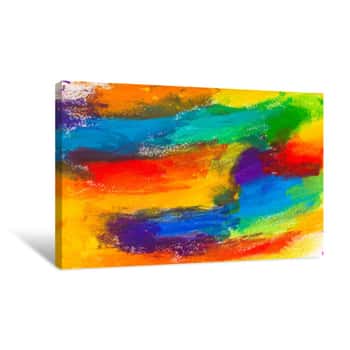 Image of Abstract Acrylic Colors Canvas Print