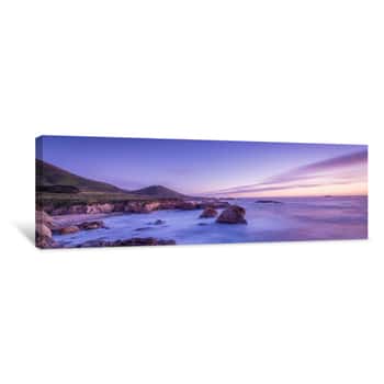 Image of California Beach Sunset Canvas Print