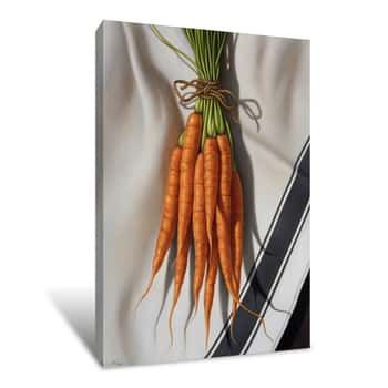Image of Still Life With Carrots Canvas Print