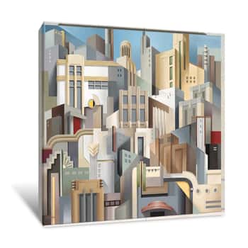 Image of Streamline City Canvas Print