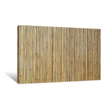 Image of Bamboo Texture Background Canvas Print