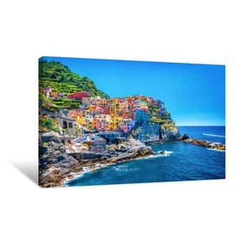 Image of Beautiful Colorful Cityscape Canvas Print