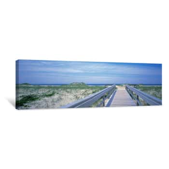 Image of Boardwalk to a Beach Canvas Print