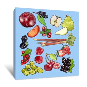 Image of Seasonal Fruit Canvas Print