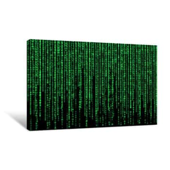 Image of Green Matrix Canvas Print