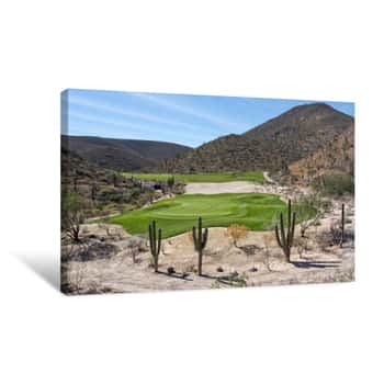 Image of Desert Golf Course Green Canvas Print