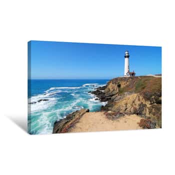 Image of Pigeon Point / Pigeon Point Lighthouse South Of San Francisco California Canvas Print