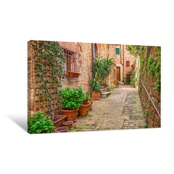 Image of Old Town Tuscany Italy - Canvas Print