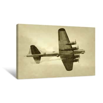 Image of World War II Era American Bomber Canvas Print
