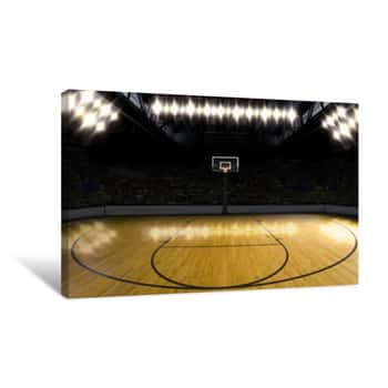 Image of Basketball Court  Canvas Print