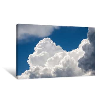 Image of Clouds As A Background Against The Sky   Canvas Print
