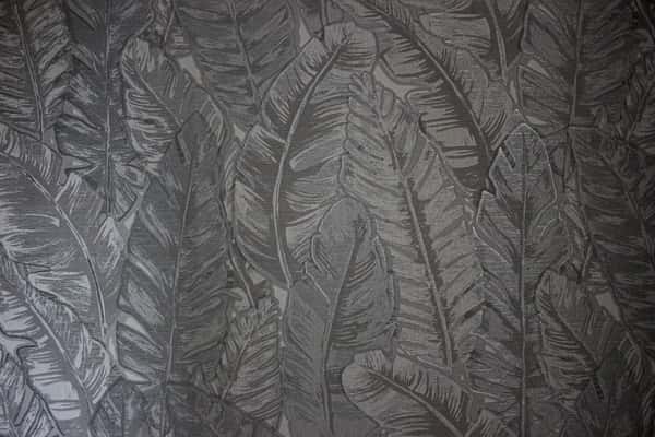 Gray Textured Botanical Wall Mural