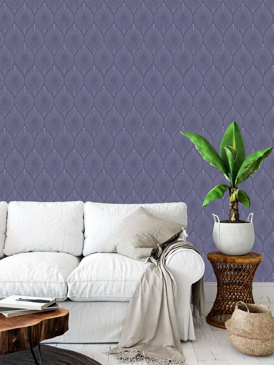 Classic Purple Wallpaper by Monor Designs