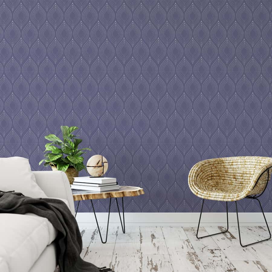 Classic Purple Wallpaper by Monor Designs