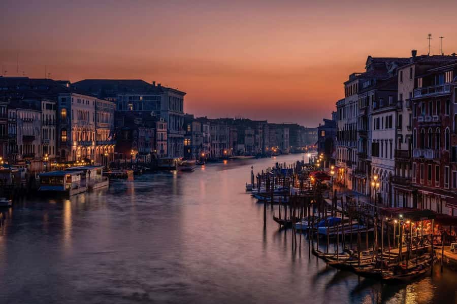 Venice at Sunset Wall Mural