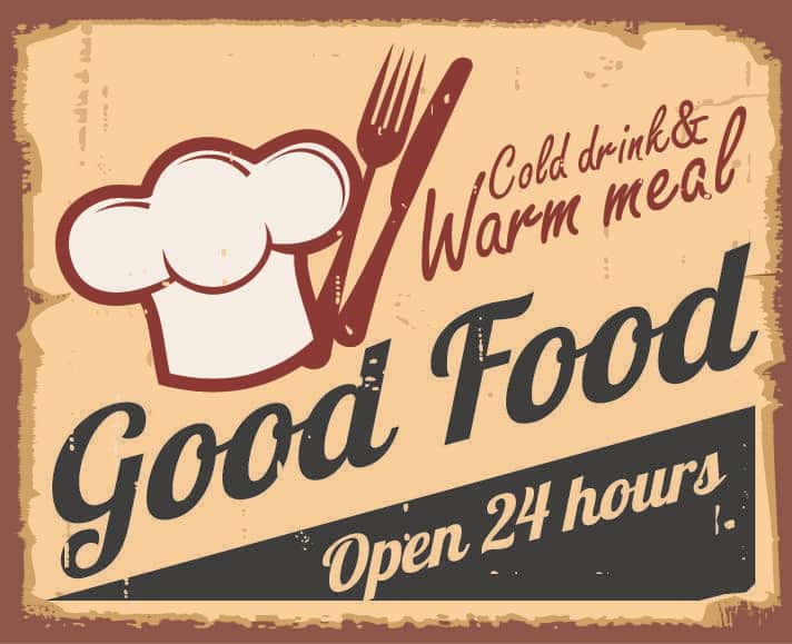 Good Food Poster Wall Mural
