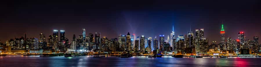 Panorama of New York City at Night