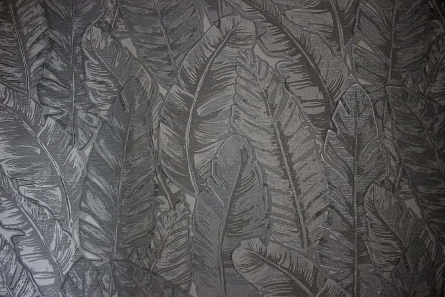 Gray Textured Botanical Wall Mural