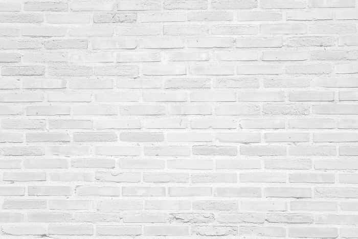 White Grunge Brick Wall Texture Background Wall Mural