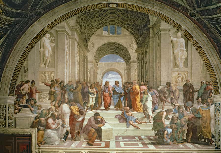 School of Athens Philosophers Painting Wall Mural