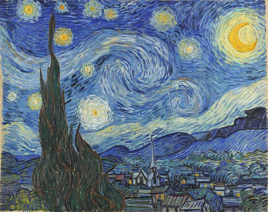 The Starry Night Van Gogh Painting Wall Mural