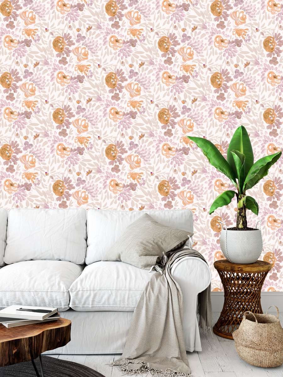 Equinox Bloom Pastel Wallpaper by Crystal W