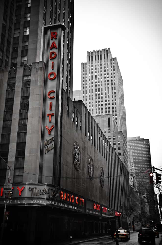 New York City Radio City Music Hall Vinyl Wall Decal
