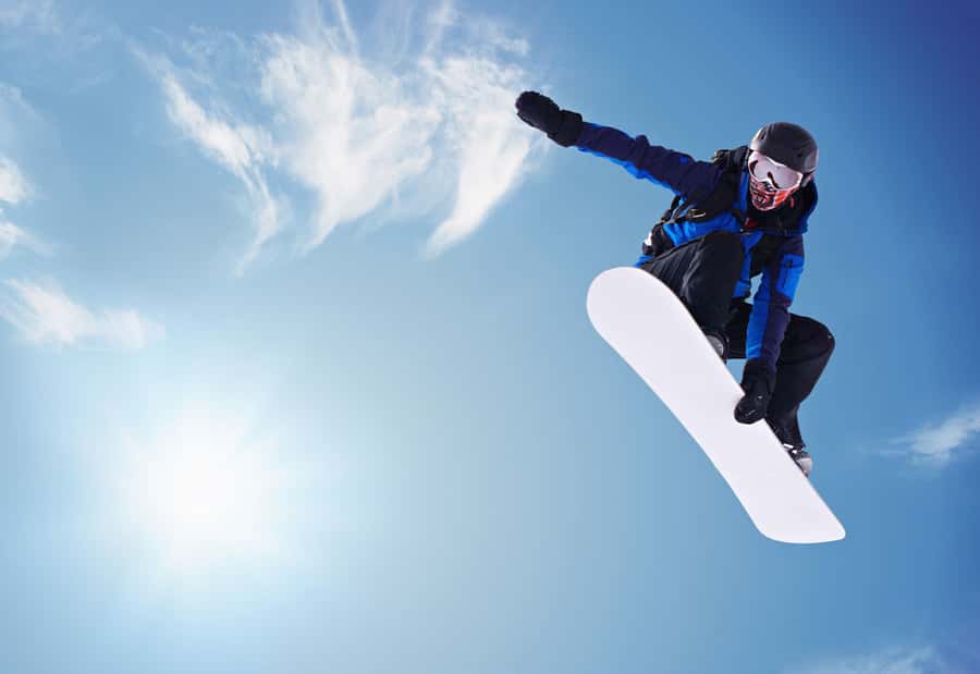 Snowboarder in the Air Wall Mural