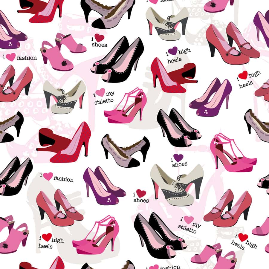 Love Your Shoes Wallpaper Mural